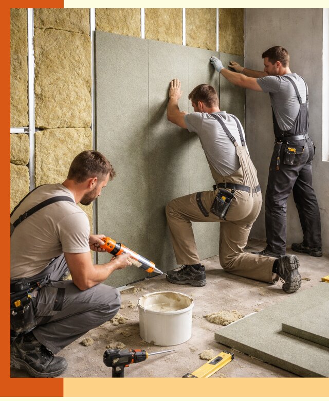 Профессиональная шумоизоляция стен в Россоши для квартир и домов