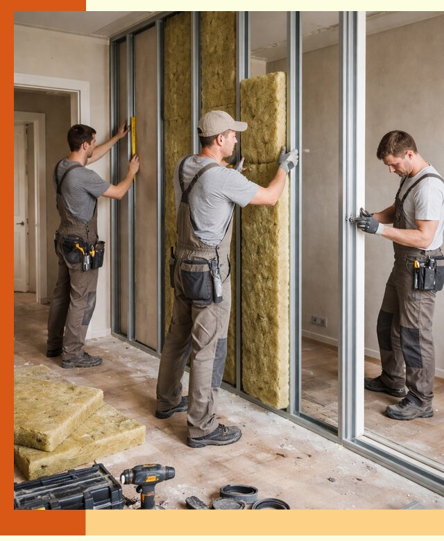 Шумоизоляция межкомнатных перегородок в Россоши эффективно и надёжно