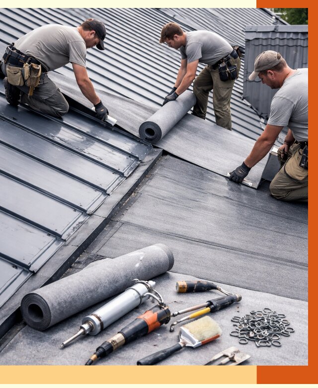 Гидроизоляция металлической кровли полимочевиной в Россоши от 8814 руб. | ТепломастерРсс