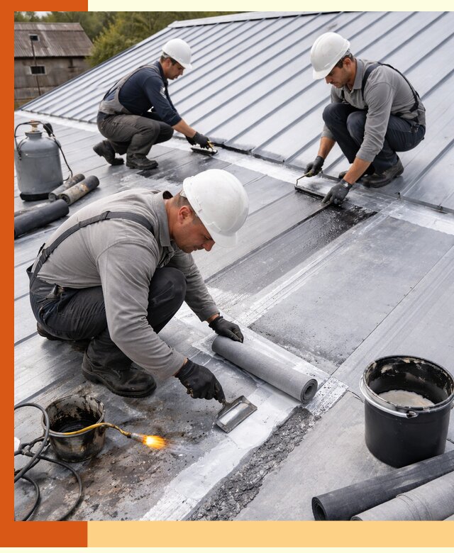 Гидроизоляция металлической кровли с гарантией в Россоши