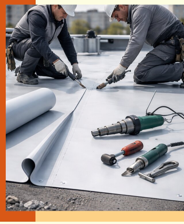 Гидроизоляция мембранной кровли в Россоши: монтаж и ремонт быстро