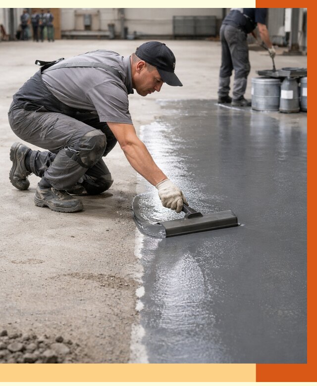 Гидроизоляция промышленного пола в Россоши от 1244 руб./м2 — ТепломастерРсс специалисты под ключ