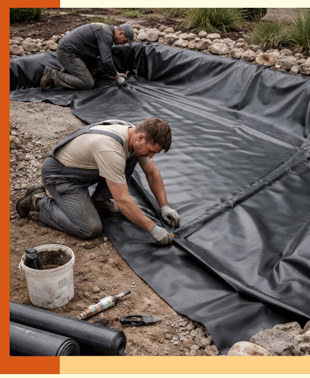 Гидроизоляция пруда в Россоши: надежная защита и герметизация