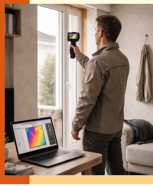 Тепловизионное обследование квартиры в Россоши для поиска утечек тепла