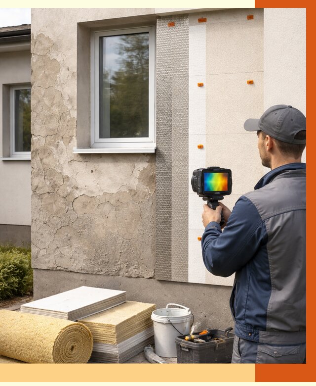 Тепловизионное обследование фасада в Россоши от 4666 руб. под ключ | ТепломастерРсс