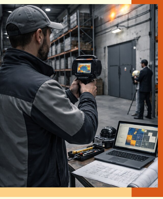 Тепловизионное обследование склада в Россоши от 6740 руб. | ТепломастерРсс