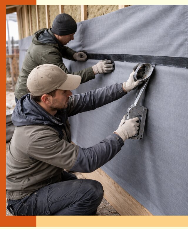 Монтаж ветроизоляции зданий и конструкций в Россоши