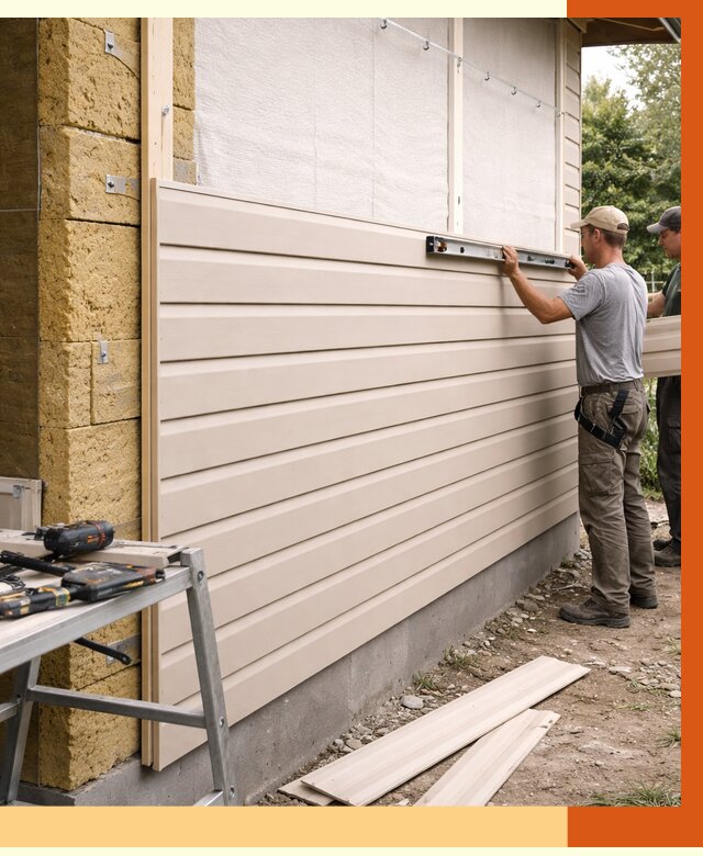 Монтаж сайдинга после утепления в Россоши от 1918 руб. — обшивка и облицовка | ТепломастерРсс